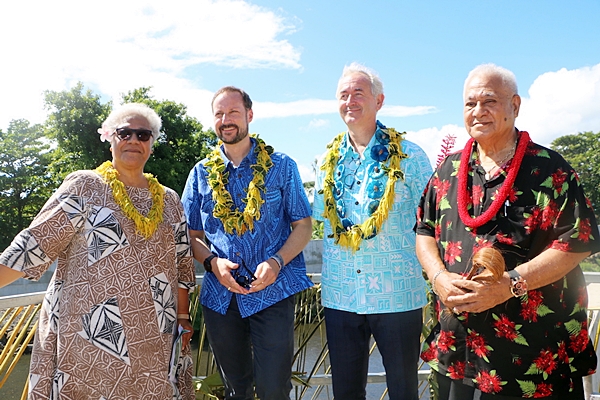 Norwegian Prince visits Samoa’s biggest climate change adaptation project