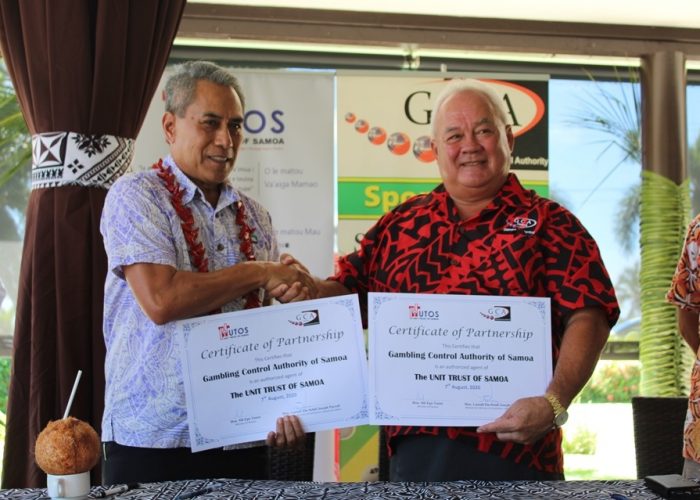 UTOS UNITHOLDERS CAN NOW OPEN NEW ACCOUNTS AND PURCHASE UNITS IN SAVAII THROUGH THE GAMBLING CONTROL AUTHORITY.