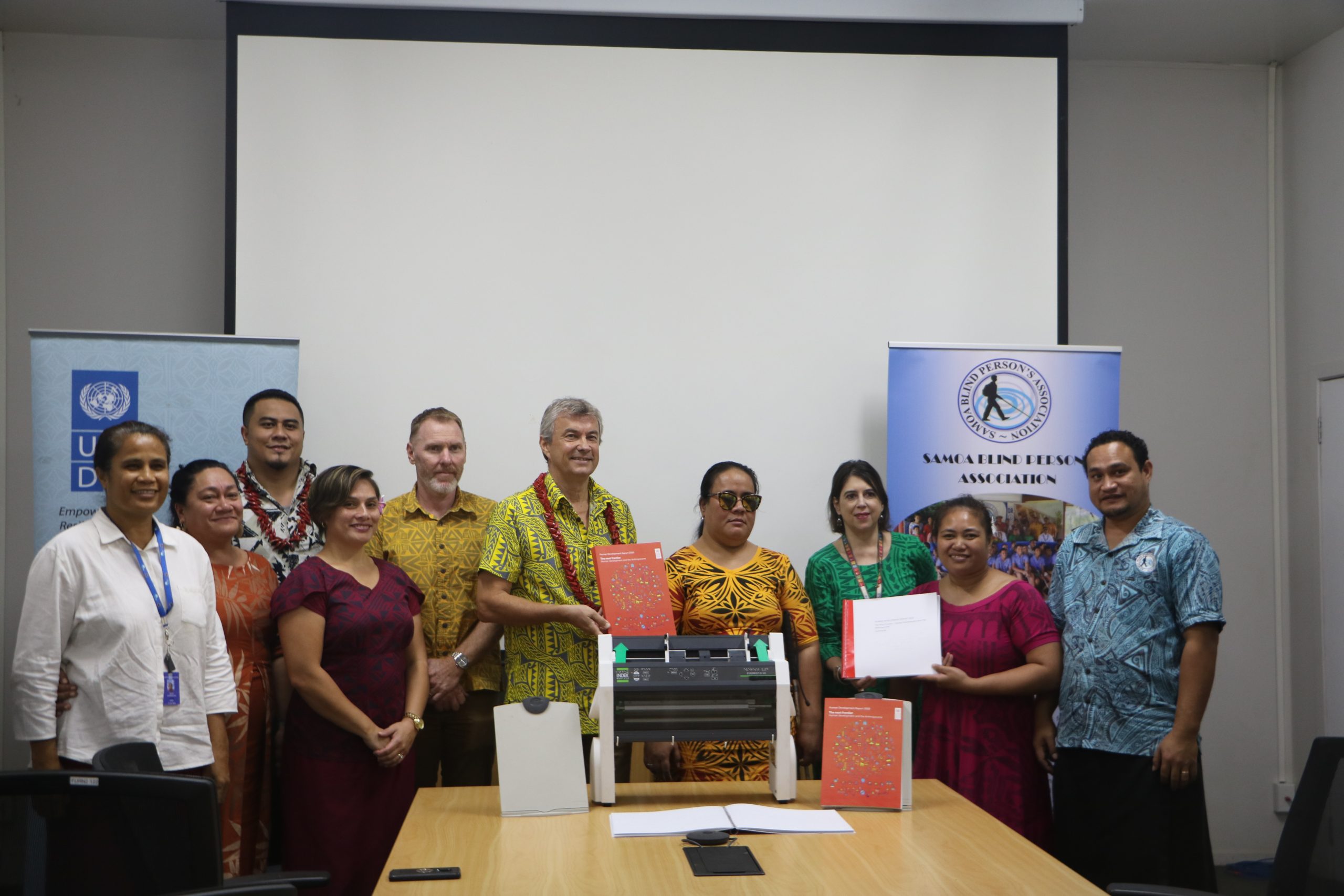 Samoa launches first Braille-translated UNDP Human Development Report