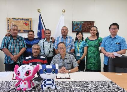 Signing Ceremony of the Grant Contract for The Project for Reconstruction of Saipipi Primary School