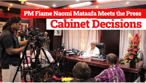 PRIME MINISTER FIAME NAOMI MATAAFA MEETS THE PRESS, 11 th August 2021