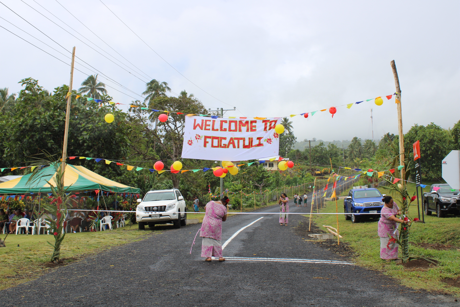 Road opening at Fogatuli