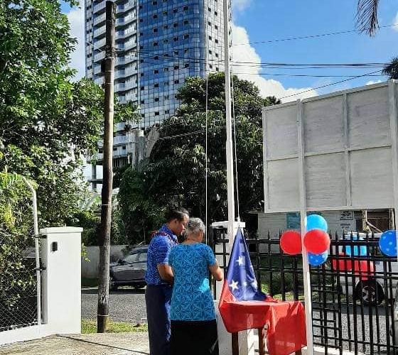 THE SAMOA HIGH COMMISSION HOSTED ITS FIRST FLAG RAISING CEREMONY IN SUVA TO CELEBRATE SAMOA’S 60 YEARS OF INDEPENDENCE