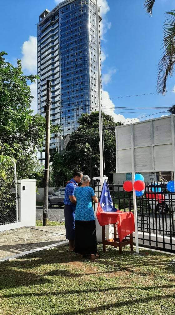 THE SAMOA HIGH COMMISSION HOSTED ITS FIRST FLAG RAISING CEREMONY IN SUVA TO CELEBRATE SAMOA’S 60 YEARS OF INDEPENDENCE