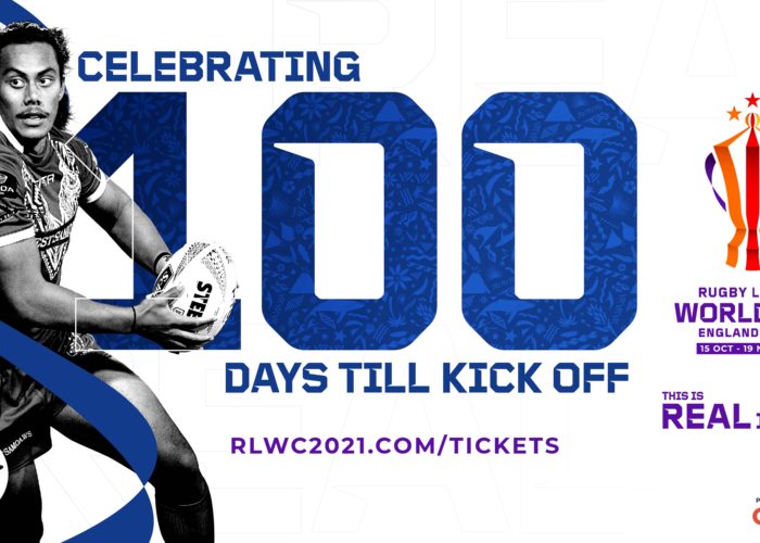 100 Days until Rugby League World Cup (RLWC) 2021