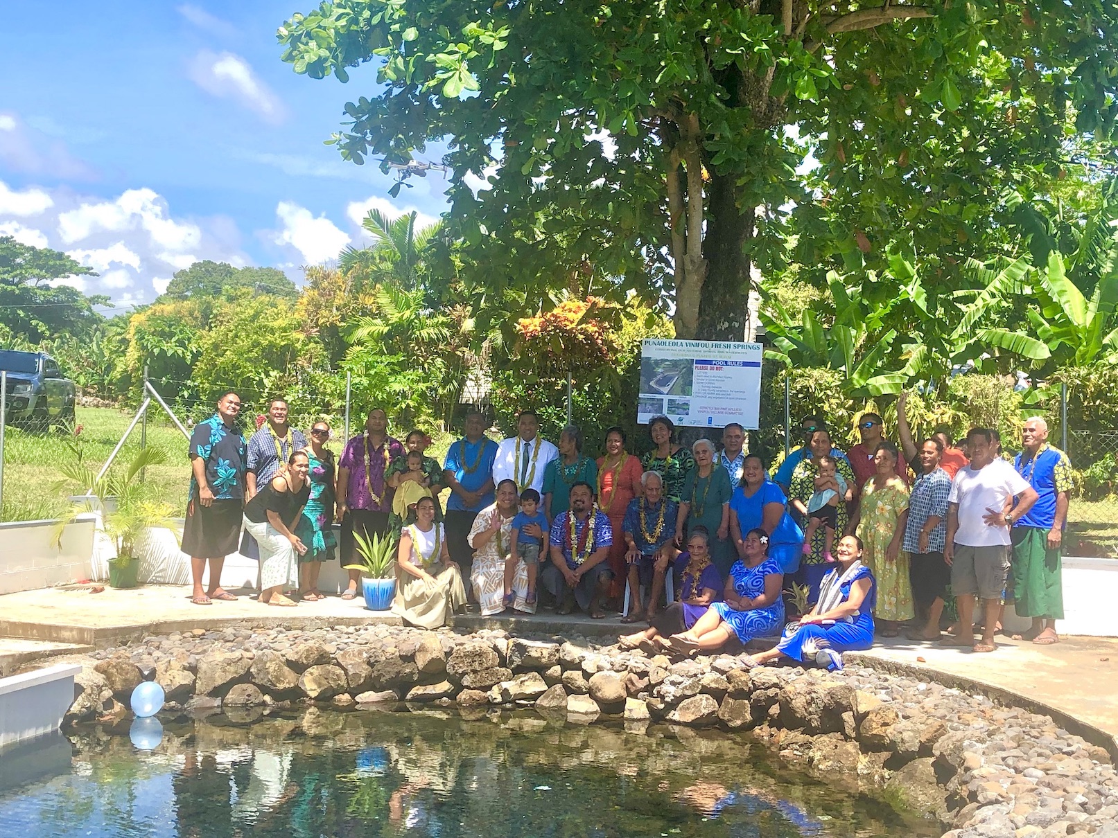 Rehabilitated freshwater pool brings joy to Vini Fou residents