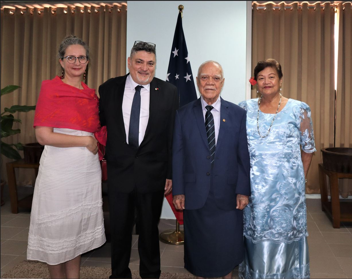 PRESENTATION OF CREDENTIALS OF THE AMBASSADOR EXTRAODINARY AND PLENIPOTENTIARY OF THE STATE OF ISRAEL TO THE  INDEPENDENT STATE OF SAMOA