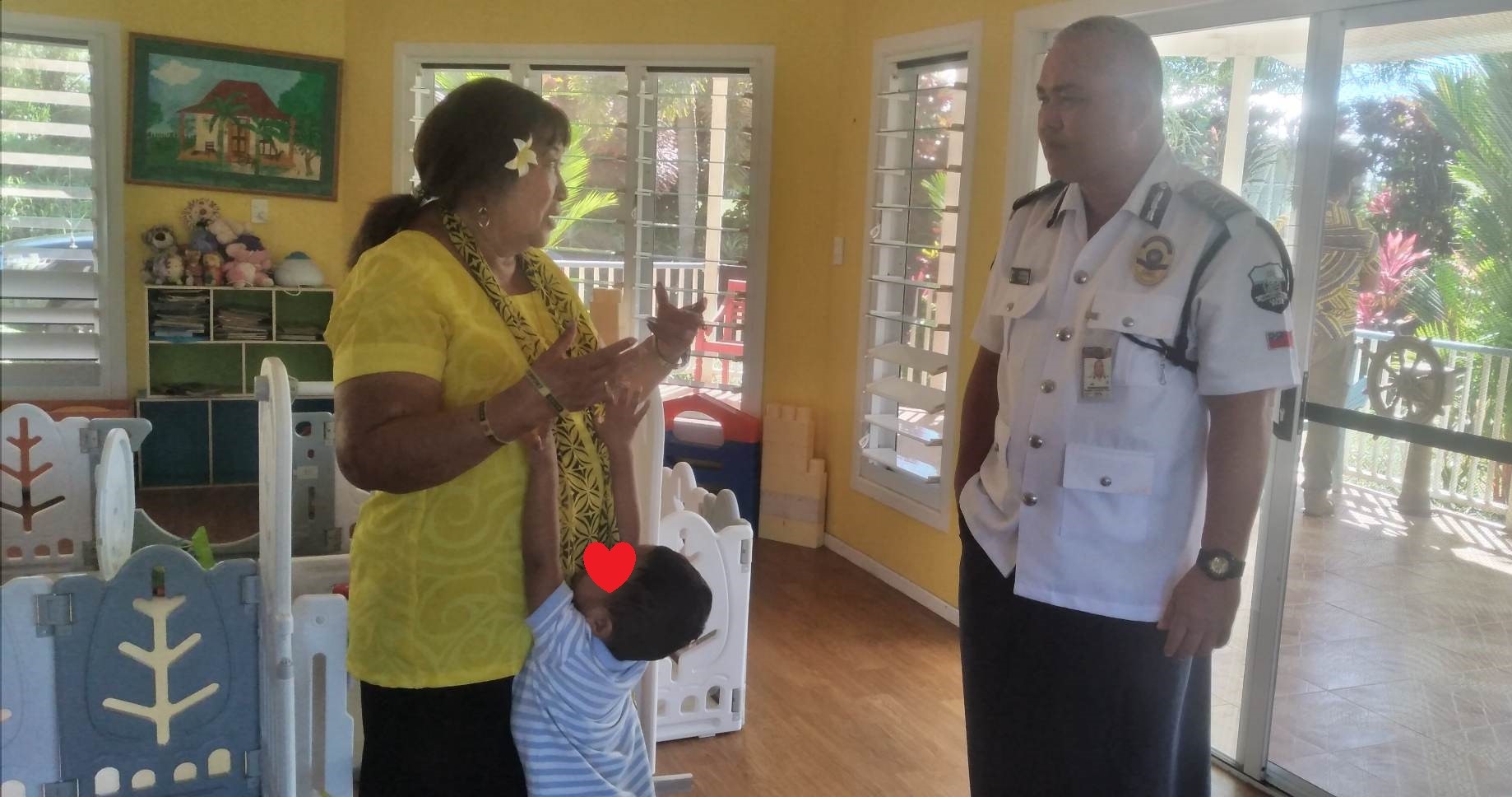 POLICE COMMISSIONER REASSURES CHILDREN OF THEIR SAFETY