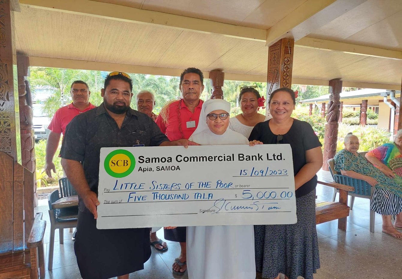 Samoa Ports Authority on their Annual Charity Contribution for the Little Sisters of the Poor – Mapuifagalele