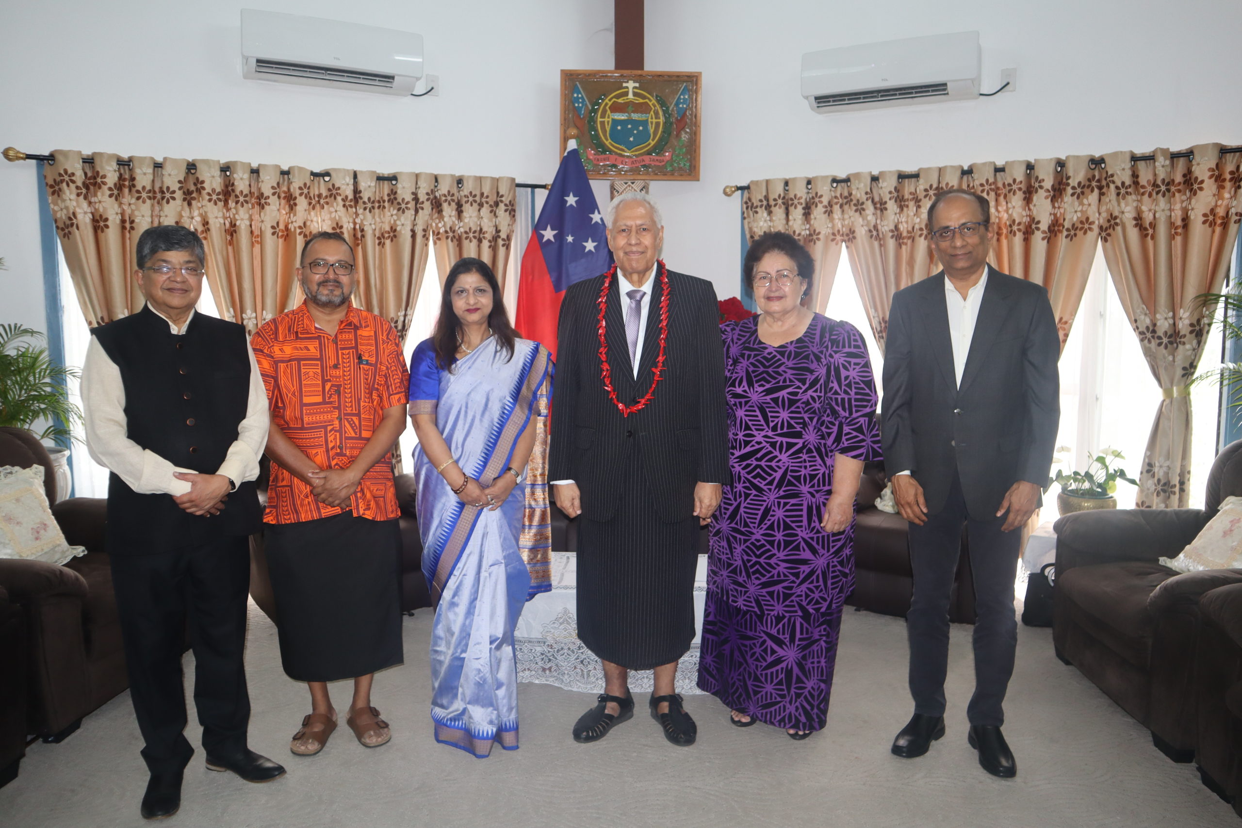 PRESENTATION OF CREDENTIALS FOR THE HIGH COMMISSIONER OF THE REPUBLIC OF INDIA TO THE INDEPENDENT STATE OF SAMOA