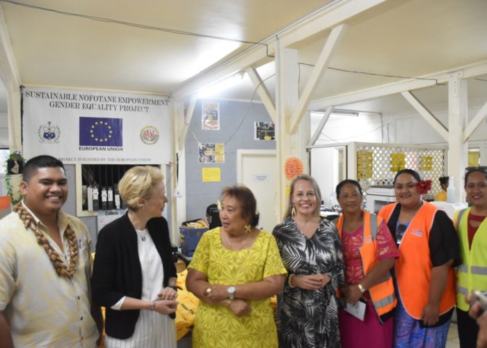 EU Ambassador to the Pacific visits Nofotane Shop