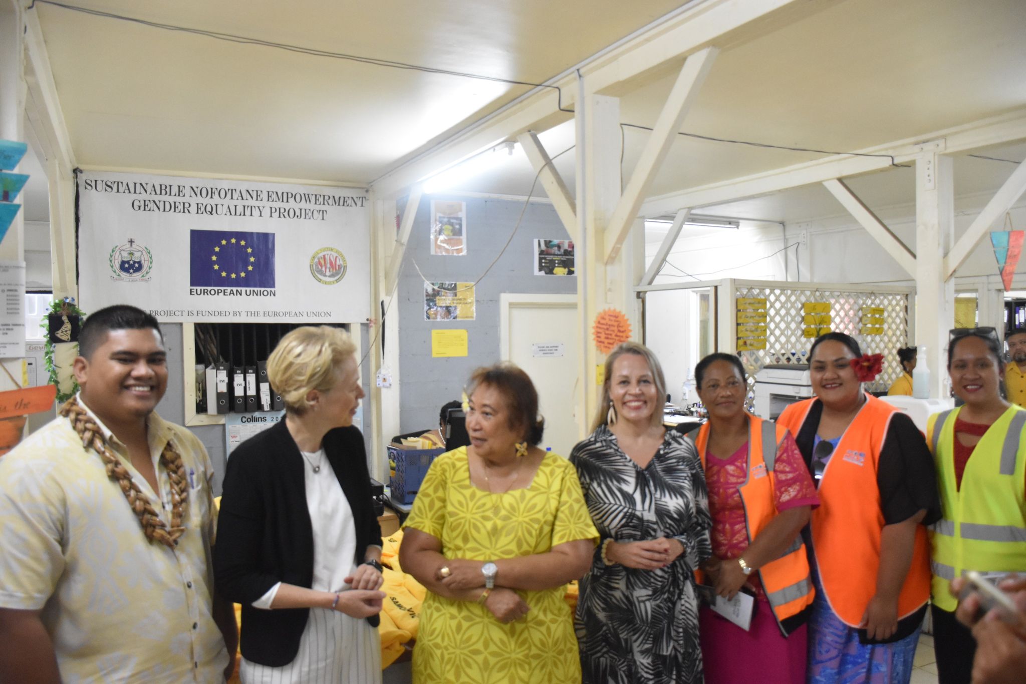 EU Ambassador to the Pacific visits Nofotane Shop