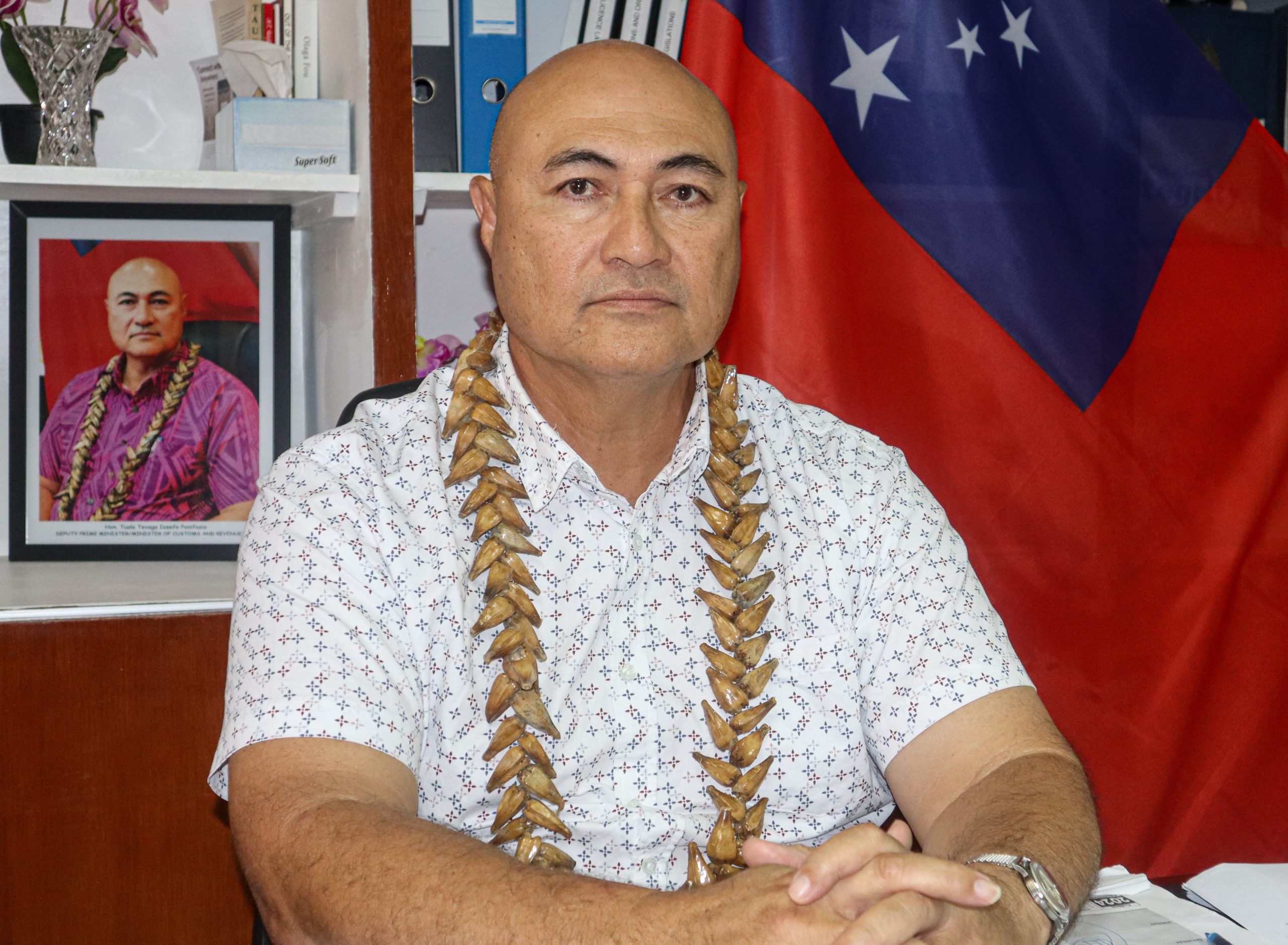 Saunoaga mo le fa’amanatuina o le 14 tausaga o le a’afia o Samoa i tsunami (Setema 2009): Afioga i le Sui Palemia: Tuala Tevaga Iosefo Ponifasio