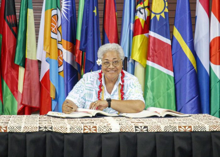 REMARKS BY THE HON. PRIME MINISTER OF SAMOA, FIAME NAOMI MATAAFA AT THE SAMOA AGREEMENT SIGNING CEREMONY
