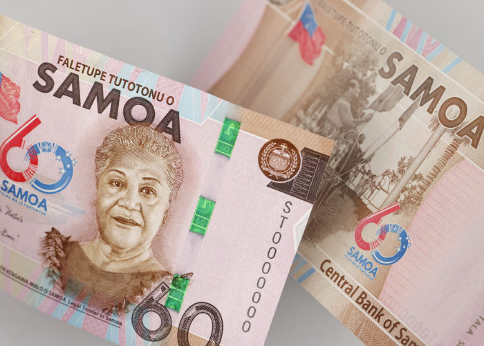 Samoa 60 Tala wins "Best Commemorative Banknote of the Year"  at HSP Asia