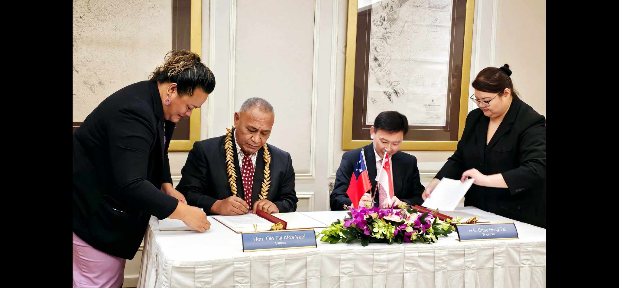 “Samoa and Singapore enter new era of Air Connectivity with the Signing of a Memorandum of Understanding and Air Service Agreement”