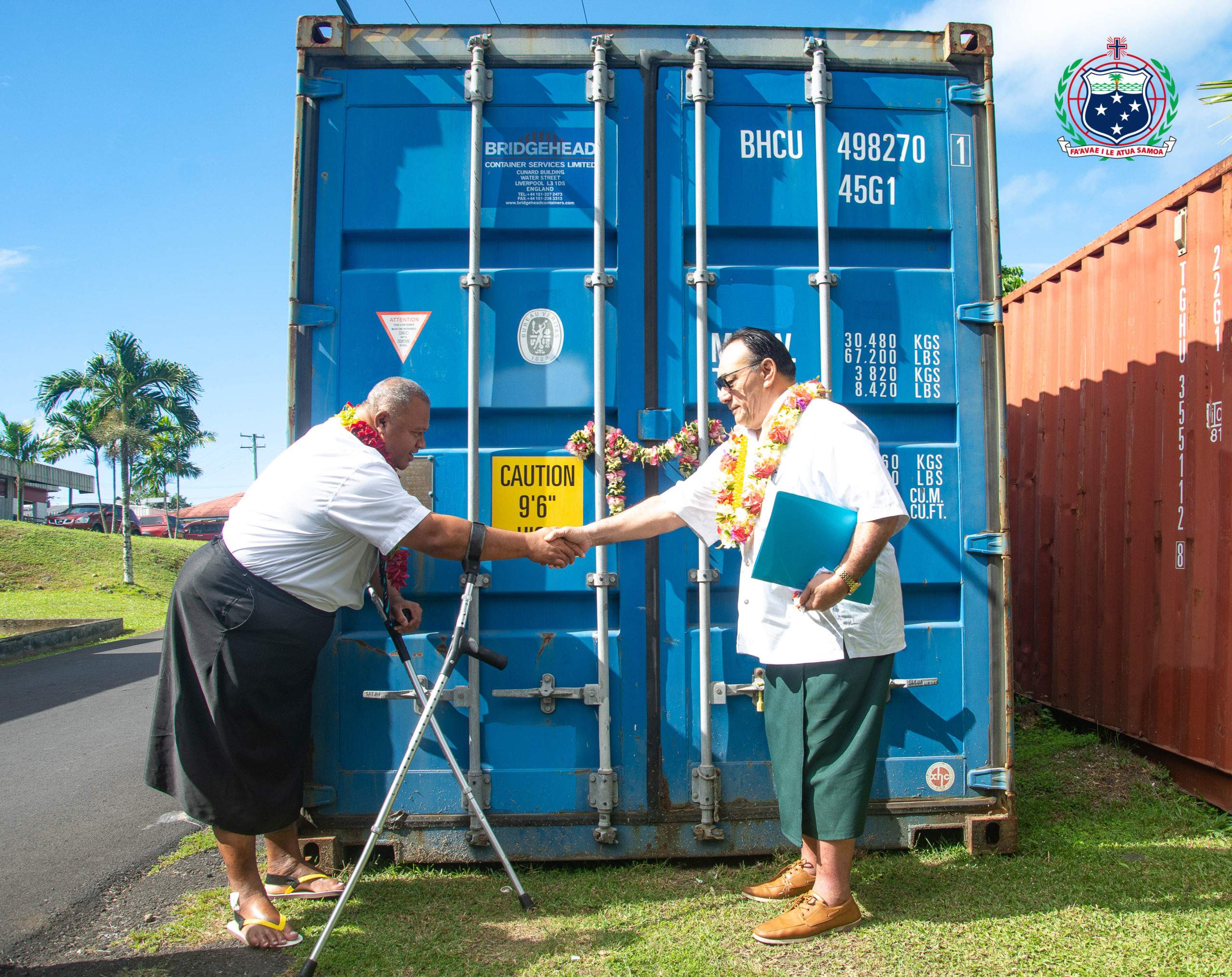 SUNOAGA AUTU A LE AFIOGA I LE MINISITA O LE SOIFUA MALOLOINA I LE SAUNIGA O LE TUUINA ATU ALOA’IA O LE PUSA (CONTAINER) O NOFOA FA’ATA’AVALEVALE MA TO’OTO’O E LE EKALESIA A IESU KERISO O LE AU PAIA O ASO E GATA AI MO LE MATAGALUEGA O LE SOIFUA MALOLOINA.