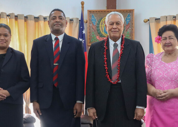 PRESENTATION OF CREDENTIALS OF THE HIGH COMMISSSIONER OF THE REPUBLIC OF FIJI TO THE INDEPENDENT STATE OF SAMOA