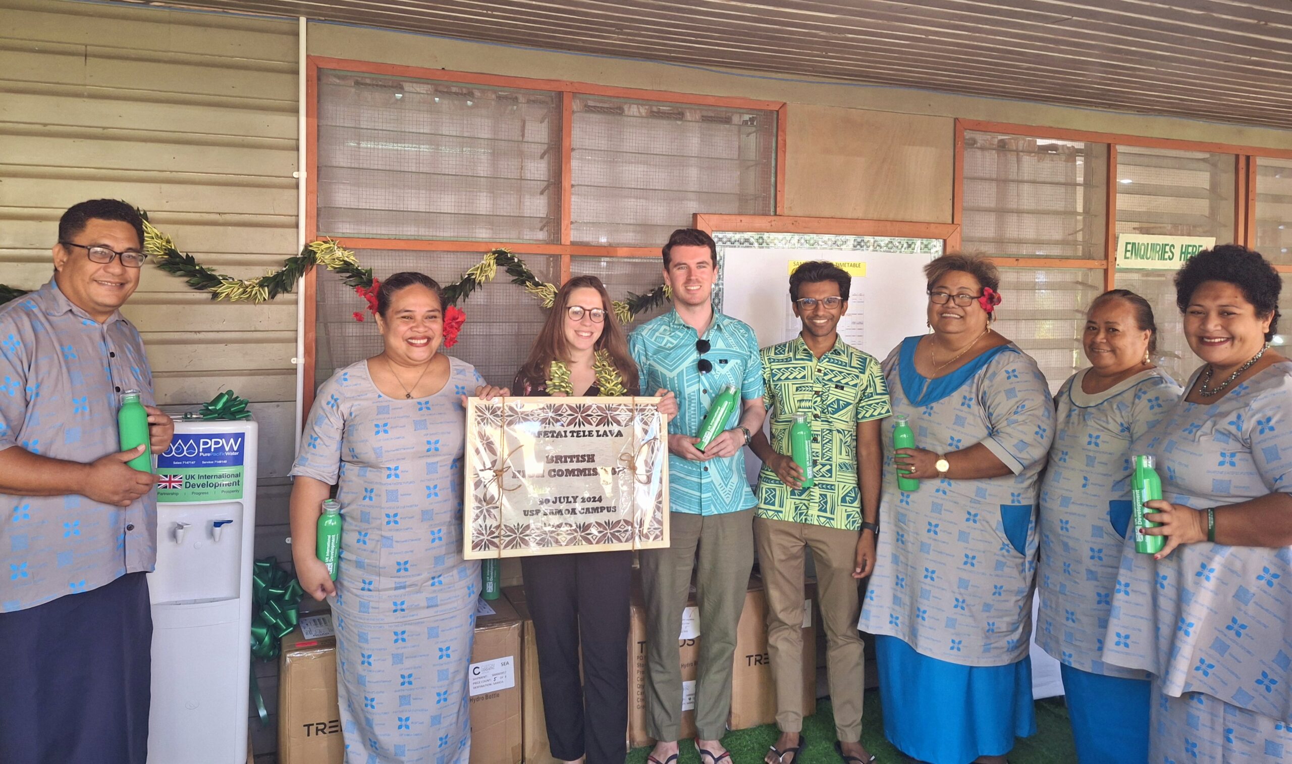 Official Handover Ceremony of Water Stations and Water Bottles for the USP Samoa Campus.