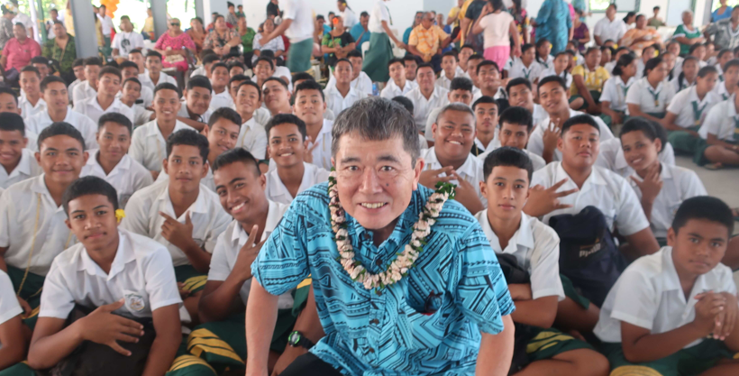 Handover Ceremony of the  The Project for Reconstruction of a Hall at Avele College  under  JAPAN’S GRANT ASSISTANCE FOR GRASS-ROOTS HUMAN SECURITY PROJECTS  (GGP)