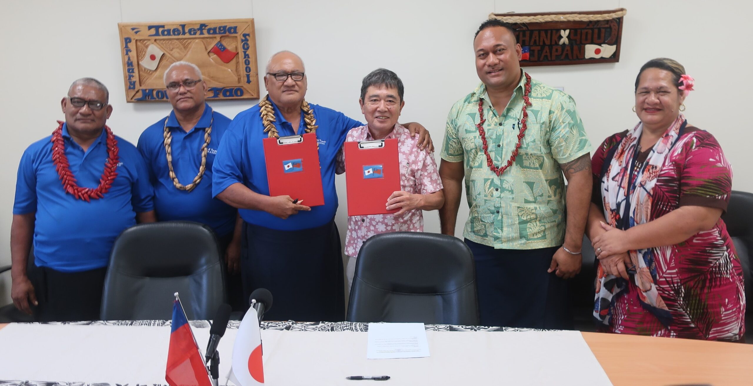 The Project for Reconstruction of Samatau Primary School   The Project for the Improvement of the Satupa’itea District Water Supply System  under  JAPAN’S GRANT ASSISTANCE FOR GRASS-ROOTS HUMAN SECURITY PROJECTS  (GGP)