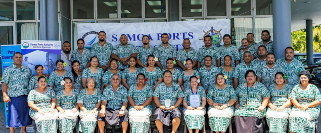 SAMOA PORTS AUTHORITY’S SERVICE RECOGNISED