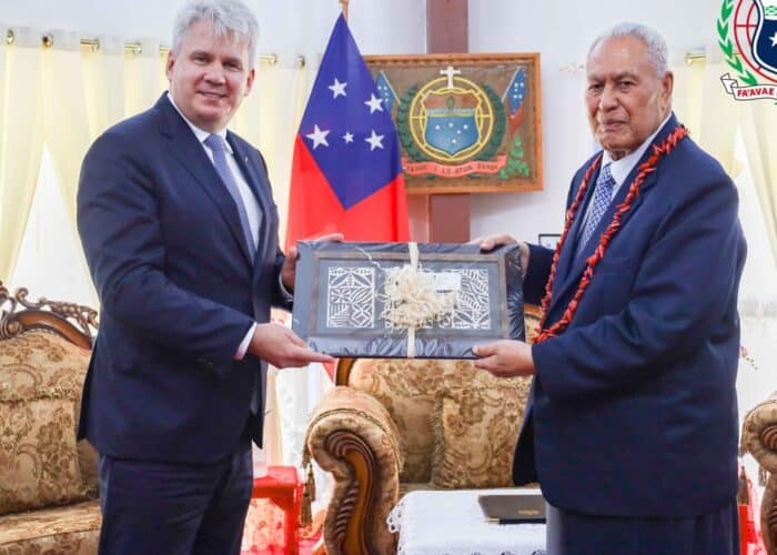 PRESENTATION OF CREDENTIALS OF THE AMBASSADOR OF THE REPUBLIC OF ESTONIA TO THE INDEPENDENT STATE OF SAMOA  THURSDAY 8 MAY 2025