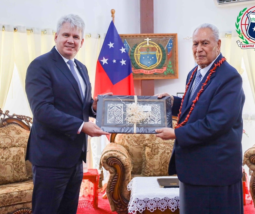 PRESENTATION OF CREDENTIALS OF THE AMBASSADOR OF THE REPUBLIC OF ESTONIA TO THE INDEPENDENT STATE OF SAMOA THURSDAY 8 MAY 2025